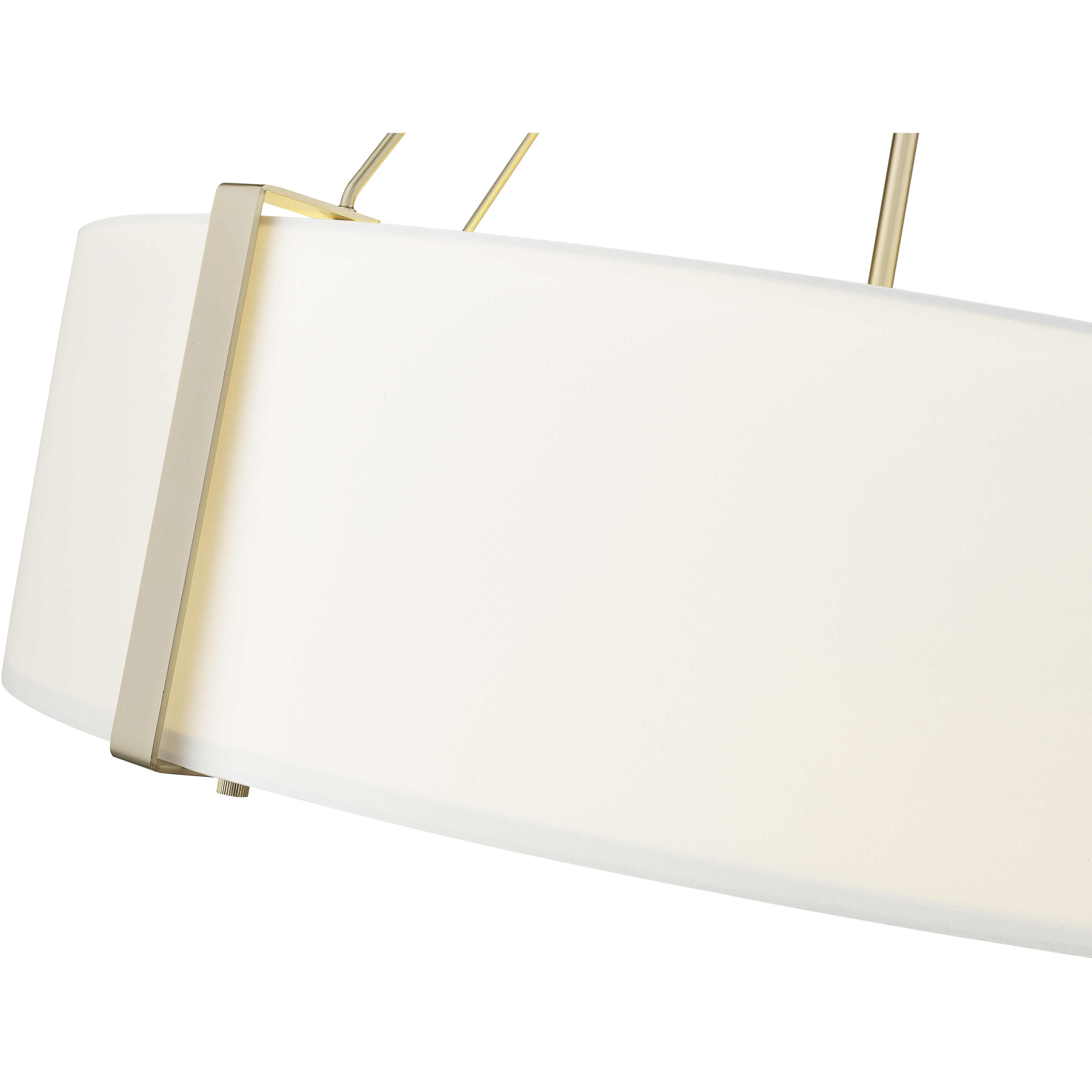 Telfar 6 Light 30 inch Modern Gold/White Pendant Ceiling Light